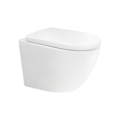WC závěsné kapotované, tiché splachování, RIMLESS, 495x360x370, keramické, vč. sedátka CSS115SN