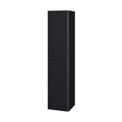 Siena, koupelnová skříňka 155 cm vysoká, L/P, černá mat