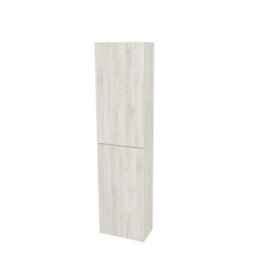 Aira, koupelnová skříňka 170 cm vysoká, levé otevírání, Multidecor, White Loft Pine