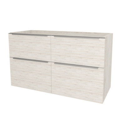Mailo, koupelnová skříňka 121 cm, Multidecor, White Loft Pine