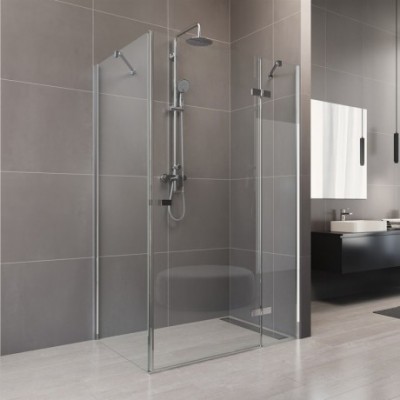Sprchový kout, Novea, obdélník, 110x120 cm, chrom ALU, sklo Čiré, dveře pravé a pevný díl