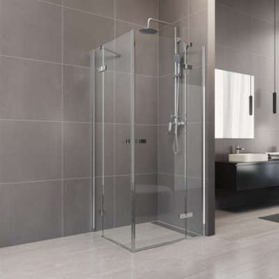 Sprchový kout, Novea, čtverec, 80x80 cm, chrom ALU, sklo...
