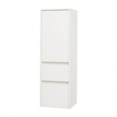 Opto, koupelnová skříňka, vysoká, levé otevírání, bílá, 400x1250x360 mm