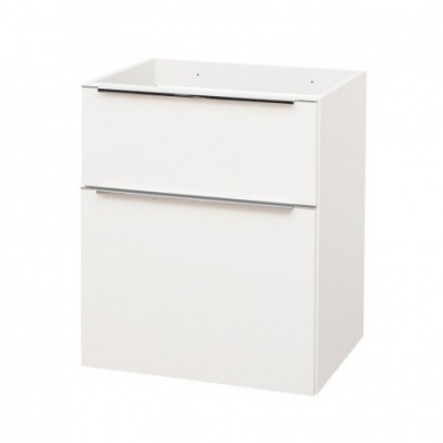 Mailo, koupelnová skříňka, bílá, 2 zásuvky, 610x580x458 mm