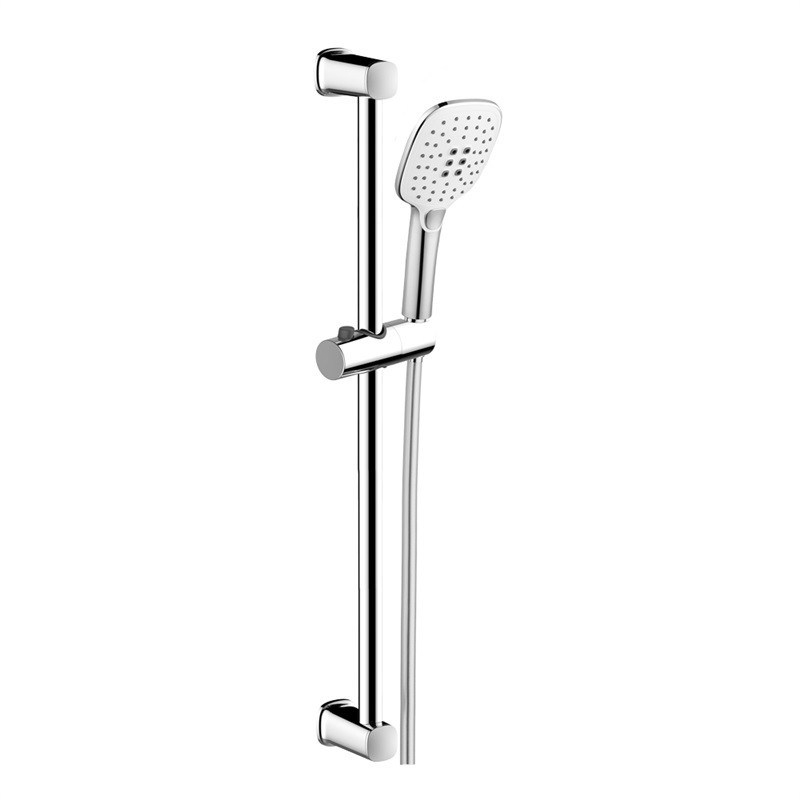 Mereo Sprchová souprava, třípolohová sprcha, posuvný držák, šedostříbrná hadice CB930A