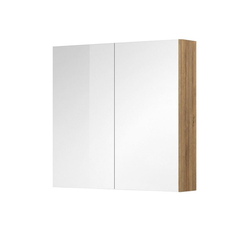 Mereo Aira, Mailo, Opto, Vigo koupelnová galerka 80 cm, zrcadlová skříňka, dub Riviera CN717GR