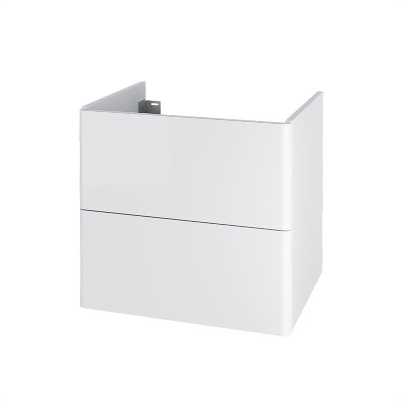 Mereo Siena, koupelnová skříňka 60 cm, bílá lesk CN410S