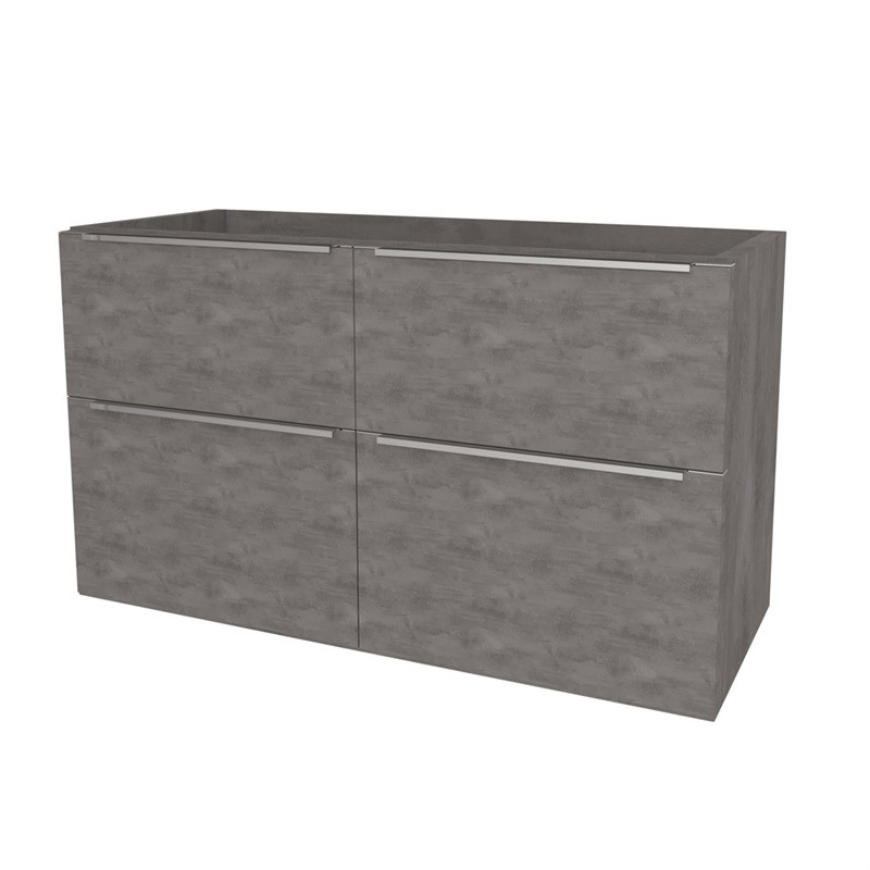 Mereo Mailo, koupelnová skříňka 121 cm, Multidecor, Beton tmavě šedý CN593SBET2