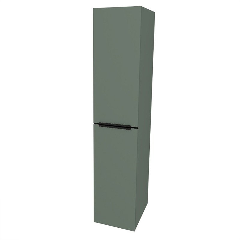 Mereo Mailo, koupelnová skříňka vysoká 170 cm, černé madlo, Multidecor, Zelená Verde CN594LPBZEV1
