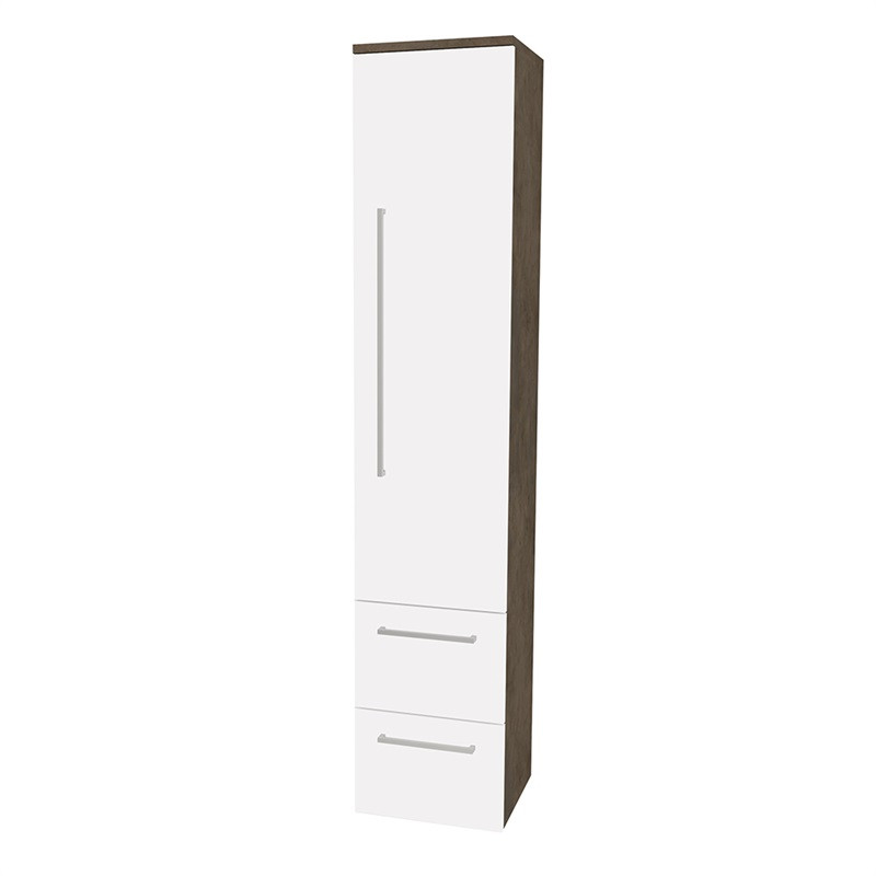 Mereo Bino, koupelnová skříňka vysoká 163 cm, pravá, Multidecor, Beton Chicago tm šedý CN698BCS2