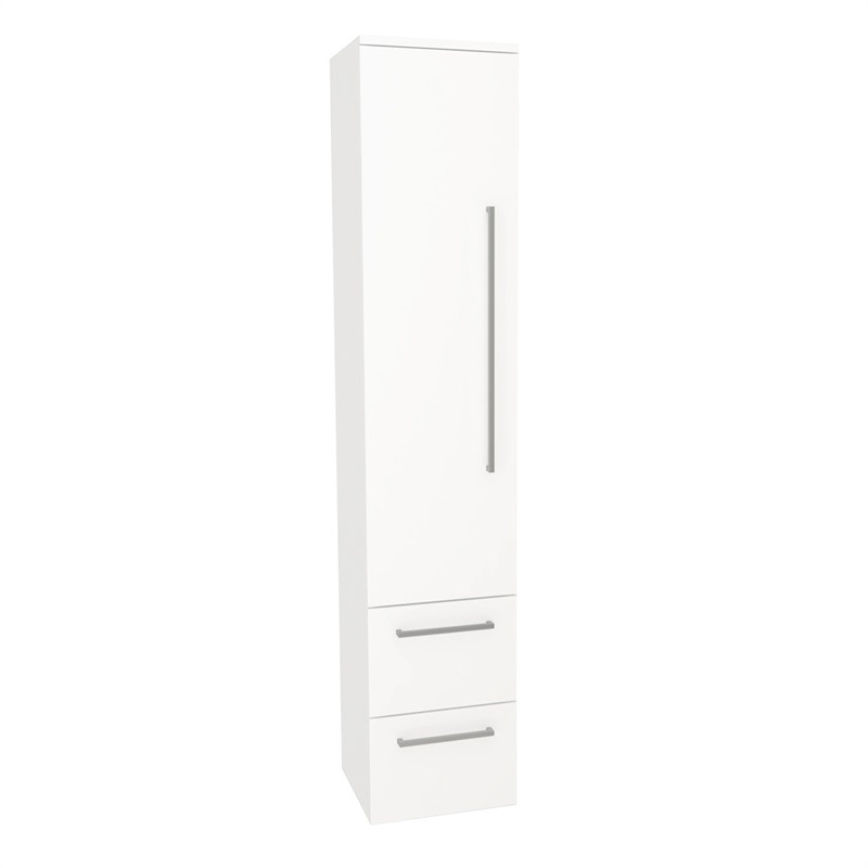 Mereo Bino, koupelnová skříňka vysoká 163 cm, levá, Multidecor, Bílá lesk perlička CN697BIEL
