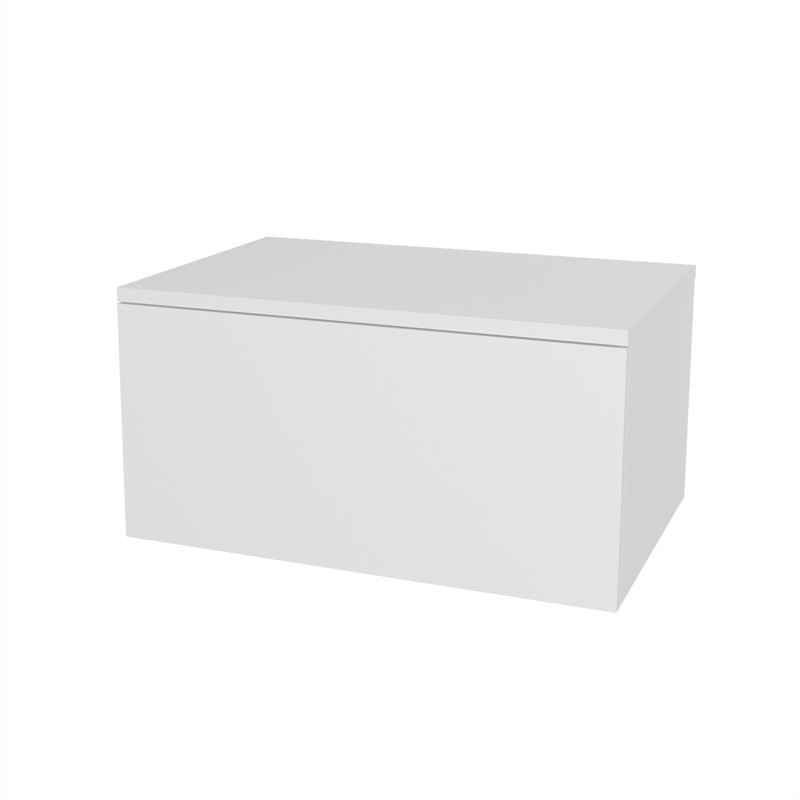 Mereo Ponte, koupelnová skříňka 70 cm, Multidecor, Bílá lesk perlička CN291BIEL