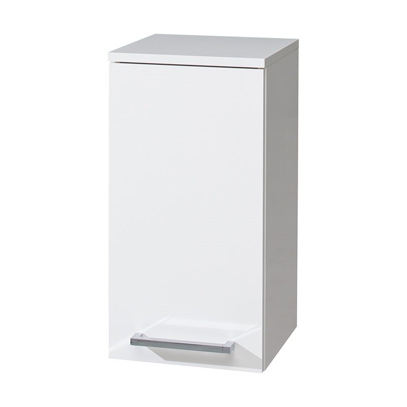 Mereo Koupelnová skříňka závěsná, horní, levá, bílá/bílá CN665