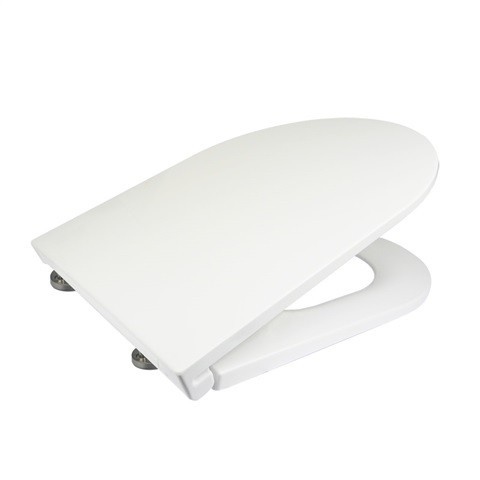 Mereo Samozavírací WC sedátko slim, duroplast, bílé, s odnímatelnými panty CLICK CSS113S