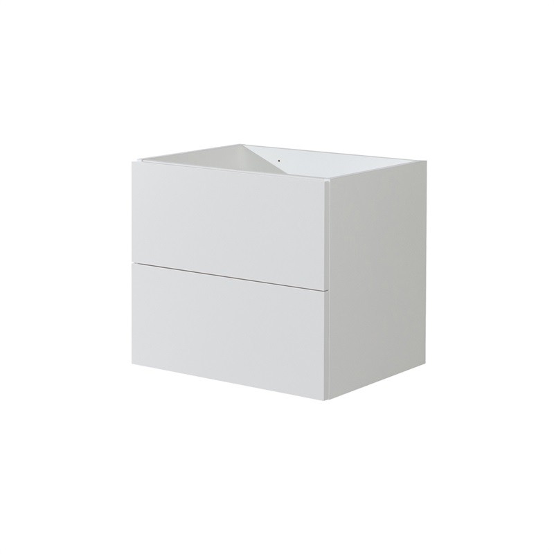 Mereo Aira desk, koupelnová skříňka, bílá, 2 zásuvky, 610x530x460 mm CN710S