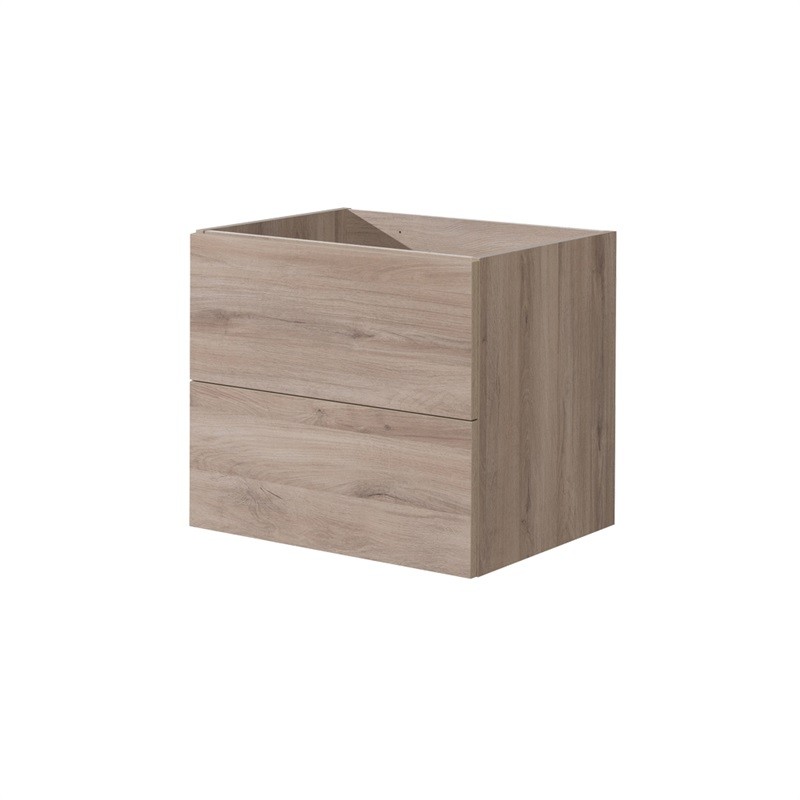 Mereo Aira desk, koupelnová skříňka, dub, 2 zásuvky, 610x530x460 mm CN720S
