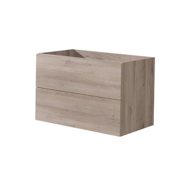 Mereo Aira desk, koupelnová skříňka, dub, 2 zásuvky, 810x530x460 mm CN721S