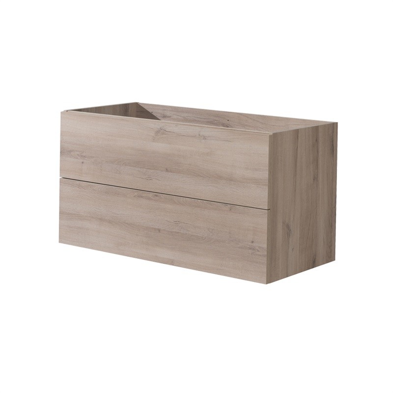 Mereo Aira desk, koupelnová skříňka, dub, 2 zásuvky, 1010x530x460 mm CN722S