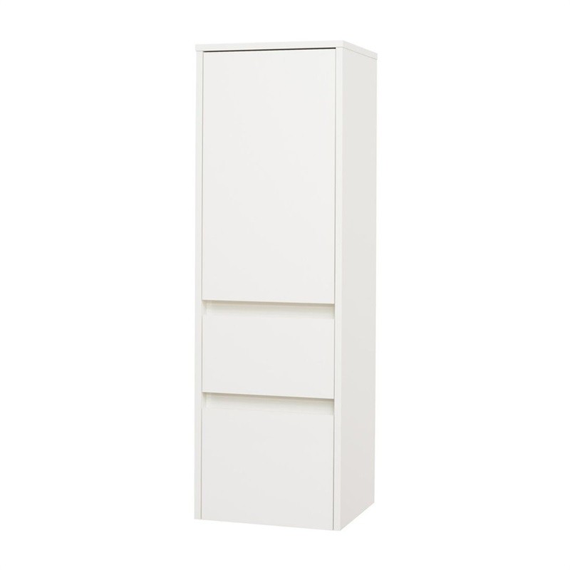 Mereo Opto, koupelnová skříňka, vysoká, levé otevírání, bílá, 400x1250x360 mm CN914L