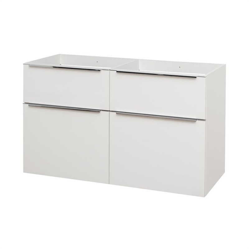 Mereo Mailo, koupelnová skříňka, bílá, 2 zásuvky, 1210x580x458 mm CN513S