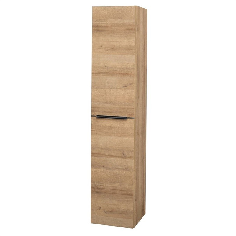 Mereo Mailo, koupelnová skříňka, vysoká, L/P otevírání, dub, 385x1700x350 mm CN524LP